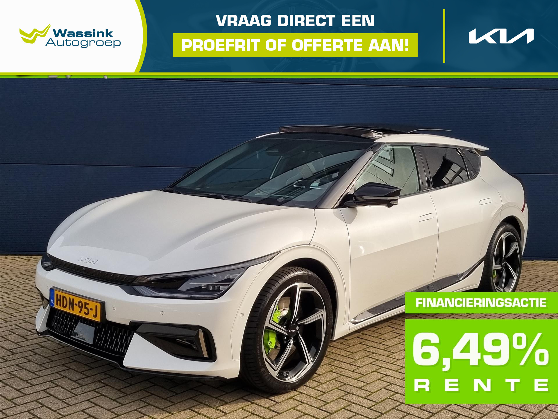 Kia EV6 77,4kWh 585pk AWD GT | LED | Meridian