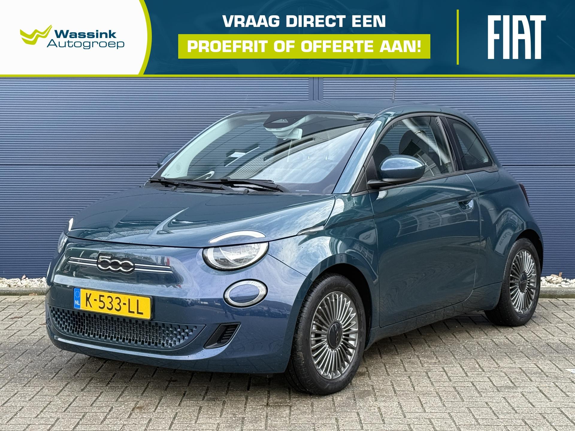 Fiat 500 24kWh 70pk Aut Action | SOH 92,5% | Navigatie |