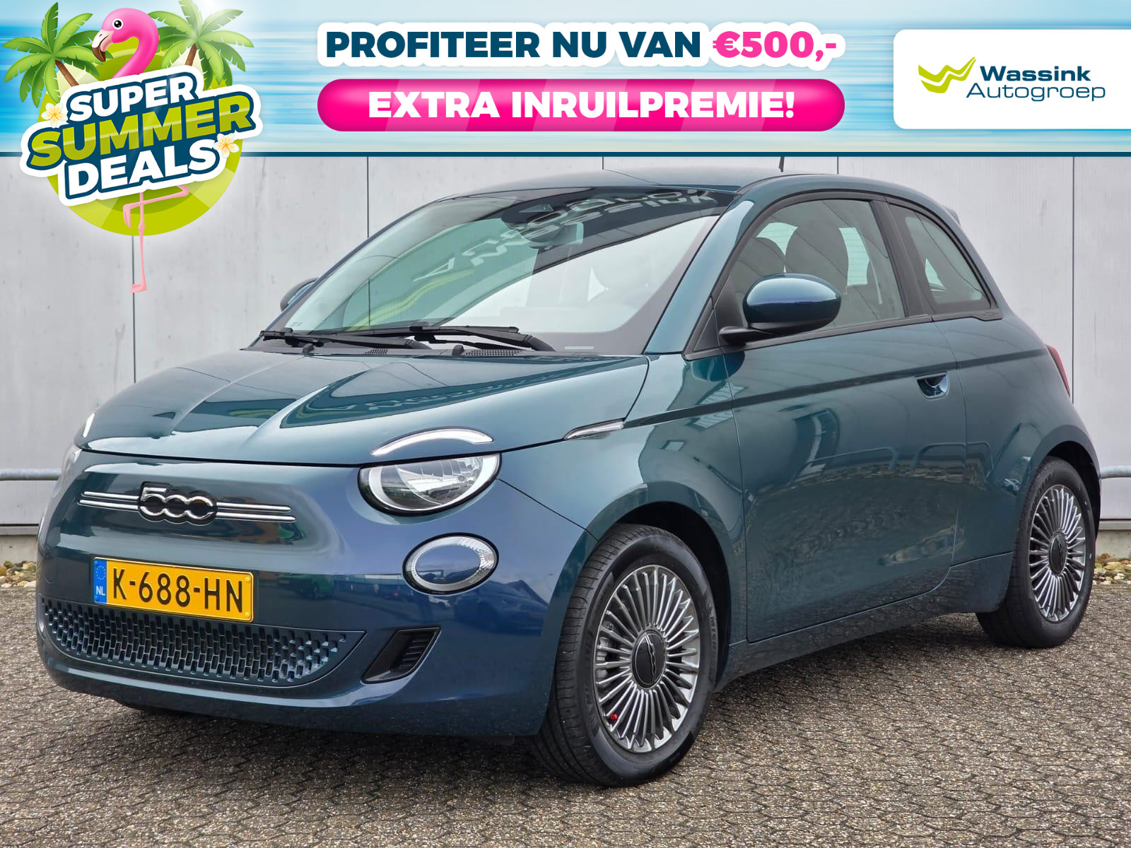 Fiat 500 42kWh 118pk Icon | Summer Deals | SOH 92 % I