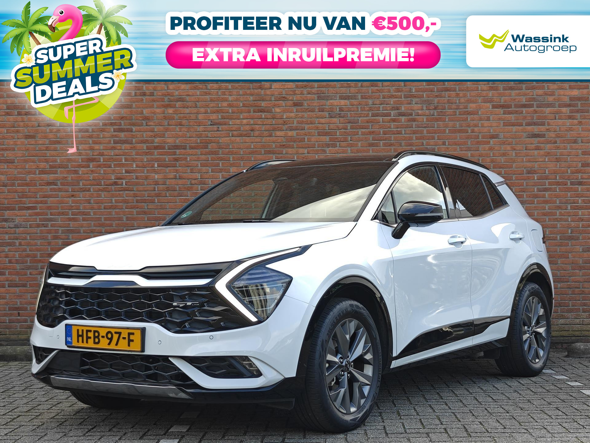 Kia Sportage 1.6 T-GDi 230pk Hybrid AT6 GT-Line | Navigatie |