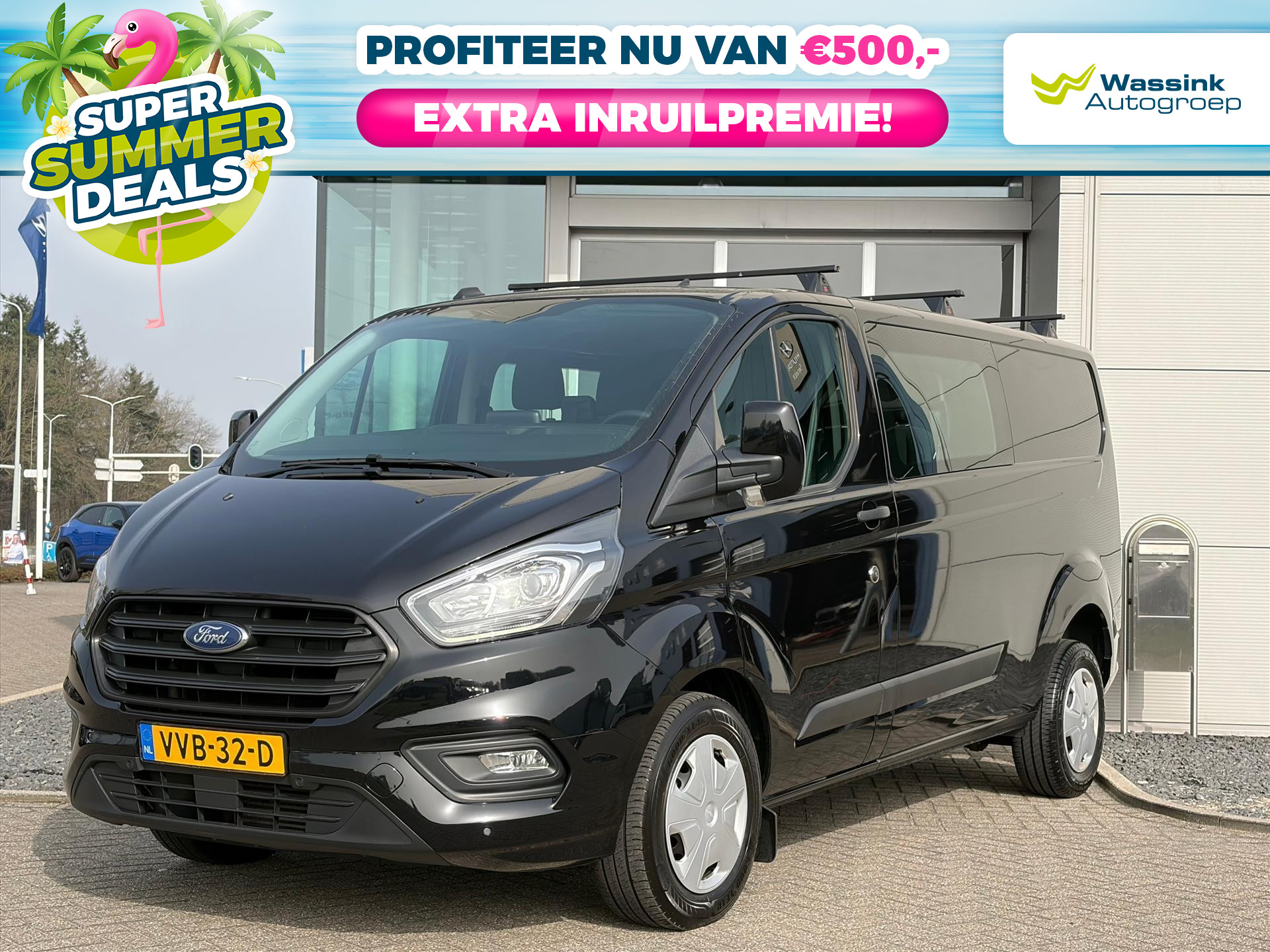 Ford Transit Custom Dubbel Cabine I 2.0 TDCi 130PK Automaat | 320